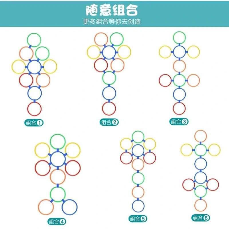 童年經(jīng)典新玩法 中號28CM呼啦圈套裝，開啟兒童感統(tǒng)訓(xùn)練之旅